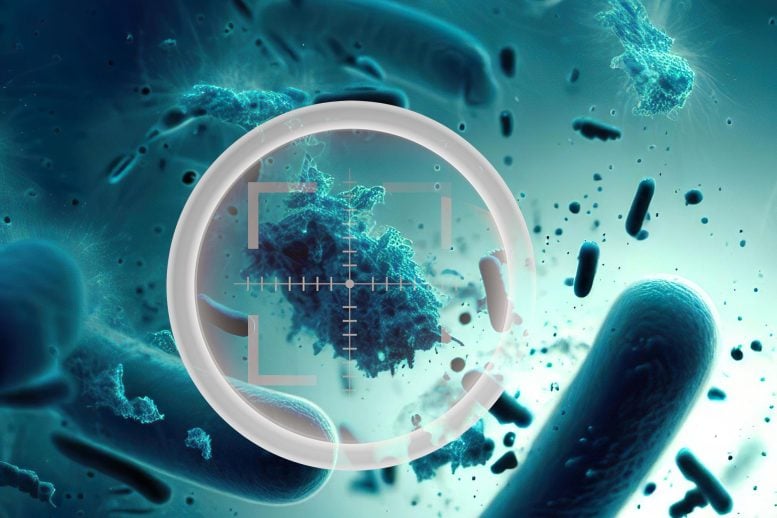 Antibiotic Bacteria Target Illustration - Scientists Discover New Antibiotic Class Effective Against Drug-Resistant Bacteria