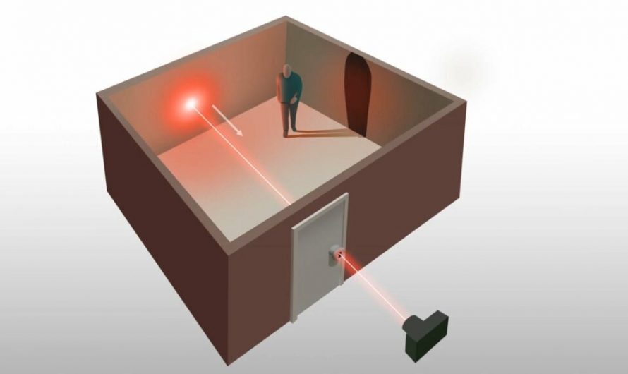 Laser beam fired through keyhole can see what’s moving behind the door