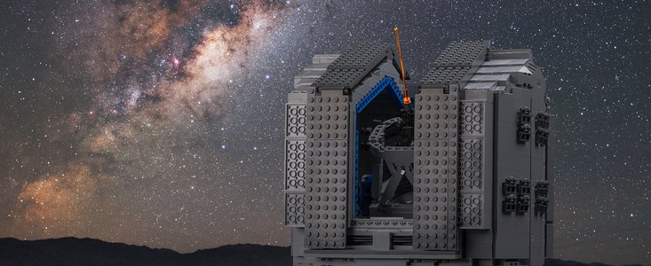 A LEGO® Version of the Very Large Telescope. It Even has a Laser Interferometer