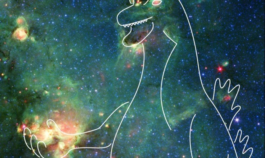 Apparently, This Nebula Looks Like Godzilla. Do you see it?