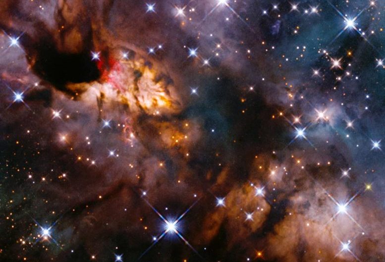 Hubble Captures a Massive Celestial Prawn Drifting Through the Cosmic Deep