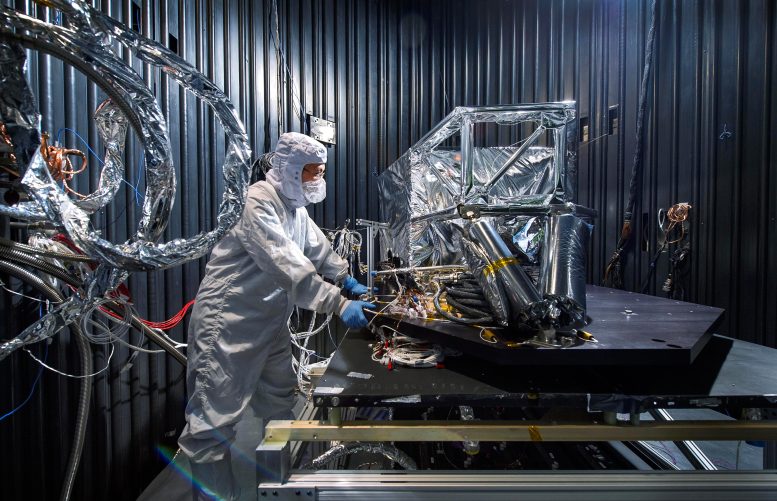 Webb Telescope MIRI Instrument Marks a First Milestone in Space